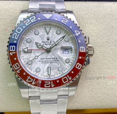 Clean Factory Rolex Pepsi GMT Master II Meteorite 126719blro Watch Cal.3186